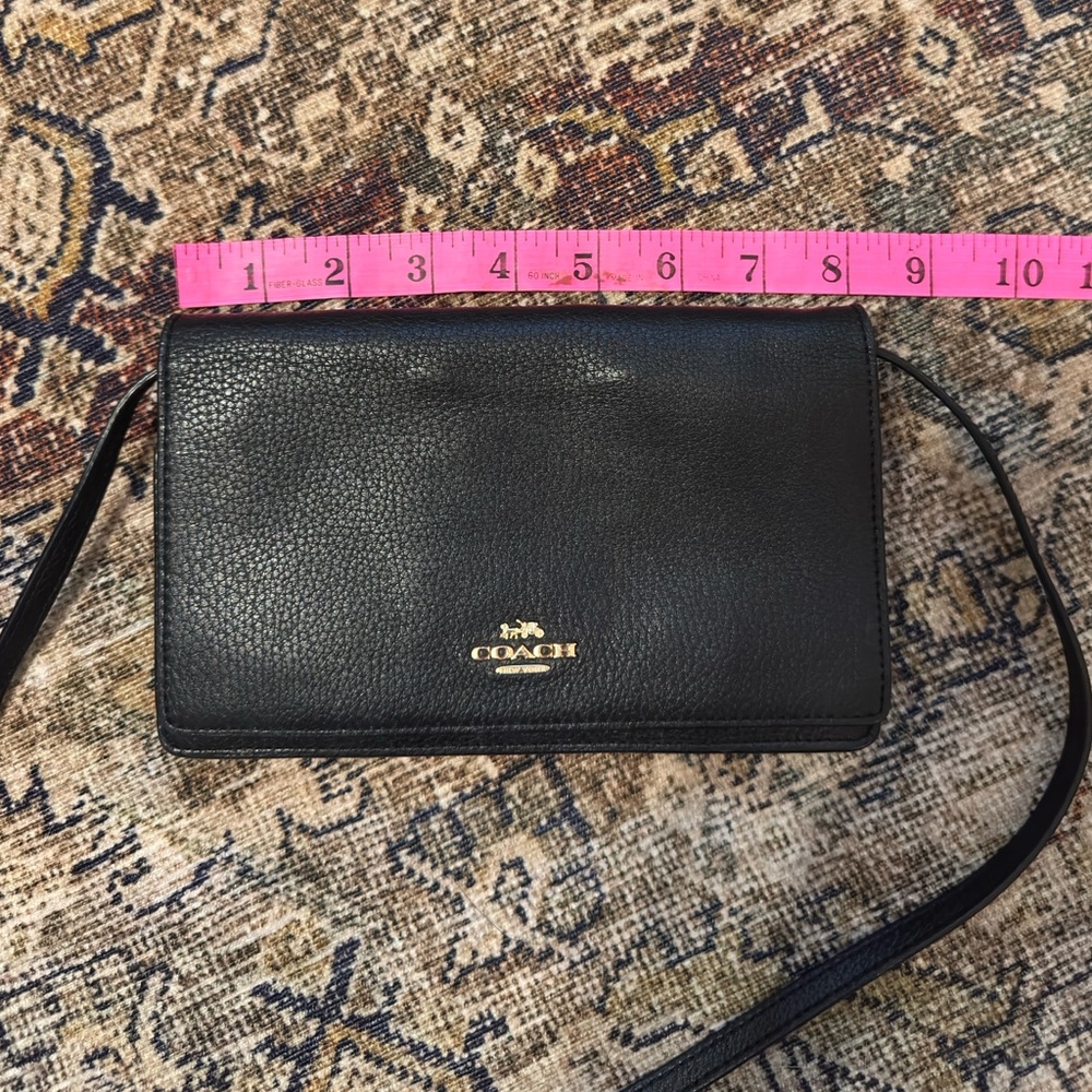 Coach Midnight Black Crossbody Bag - Picture 4 of 5